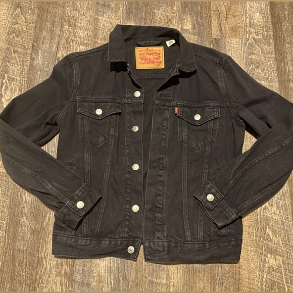 Levi's Other - Levi's Black Denim Trucker Jacket